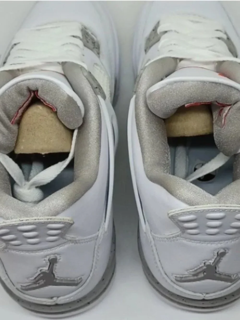 New Jordan Air Jordan 4 Retro WhiteFire Red Tech Grey Black